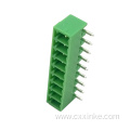 3.81MM pitch plug-in PCB terminal 90 degree bent pin socket